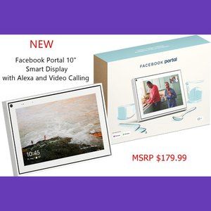 Facebook Portal White 10" Smart Assistants with Alexa